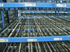 Cantilever Racks in a Row