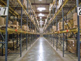 Pallet Rack Row Example, Minneapolis, Minn 55438